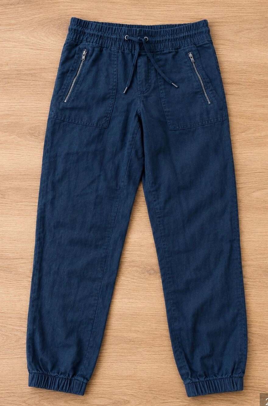 Athleta Cabo Linen Jogger Pants Black Size 0 (k)